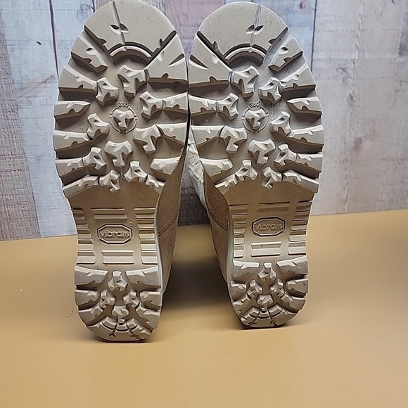 McRae Coyote Desert Tan Suede Leather GoreTex Vibram Lace-up Combat Work Boots - Picture 7 of 10